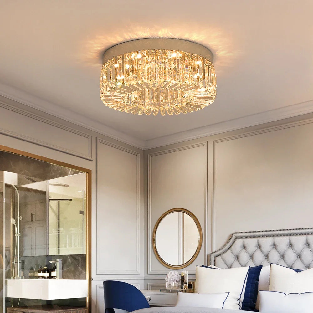 Luxury Gold Crystal LED Ceiling Chandelier