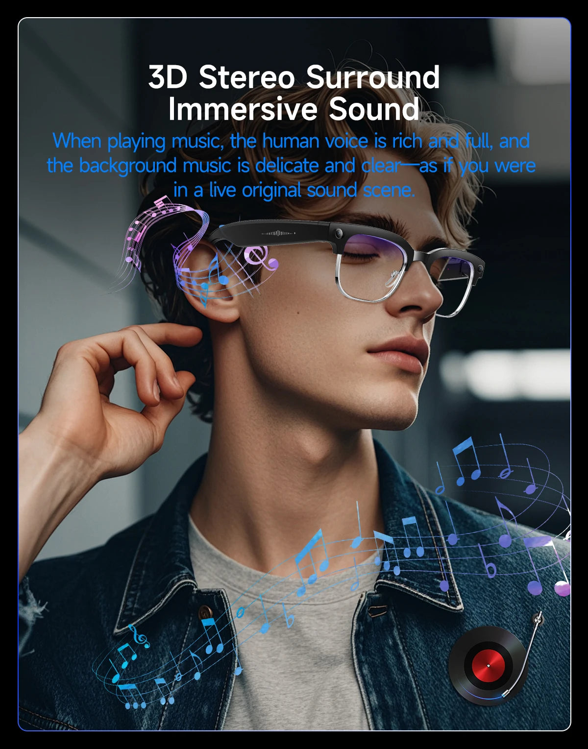 AI Smart Glasses with 4K Camera