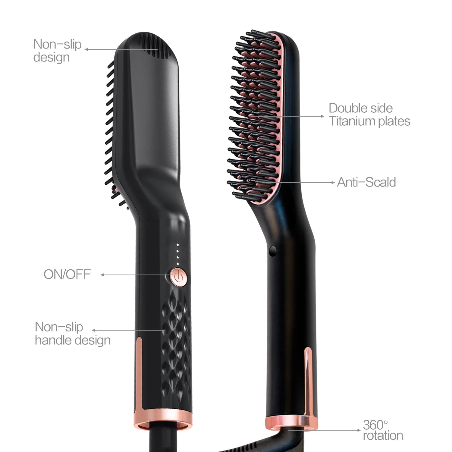 Men’s Electric Beard Straightening Brush