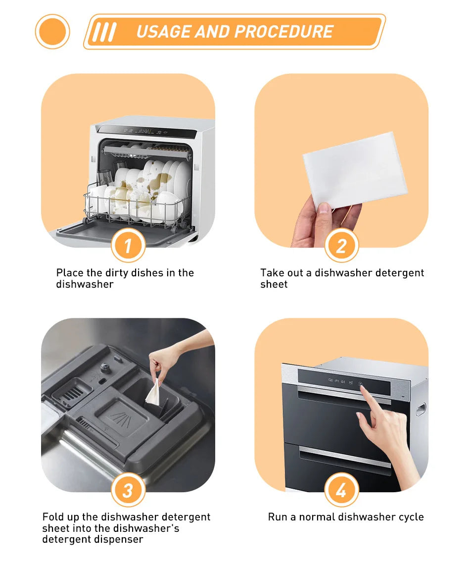 Multifunction Dishwasher Cleaning Tablets