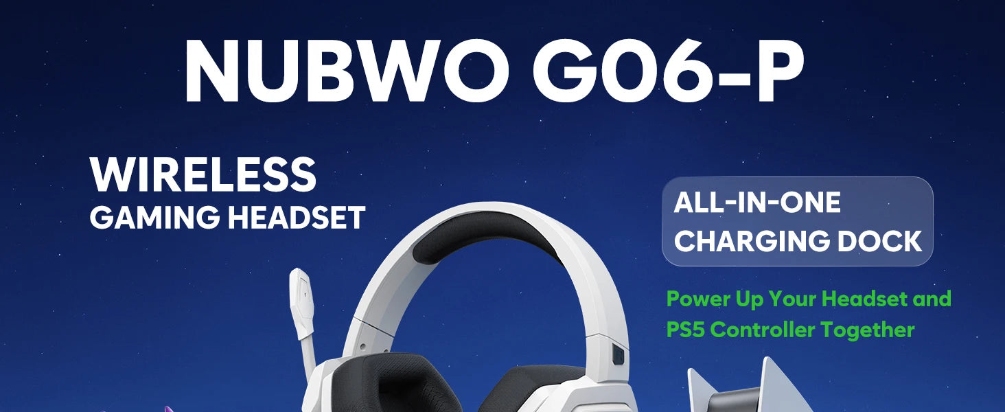 NUBWO G06 Wireless Gaming Headset